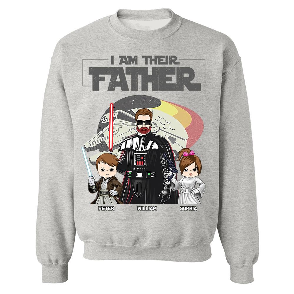 I Am Their Father - Personalized Shirt For Dad - Custom Gift For Father's Day NA04 Hv01