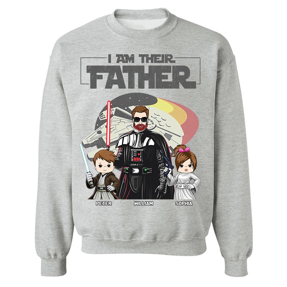 I Am Their Father - Personalized Shirt For Dad - Custom Gift For Father's Day NA04 Hv01
