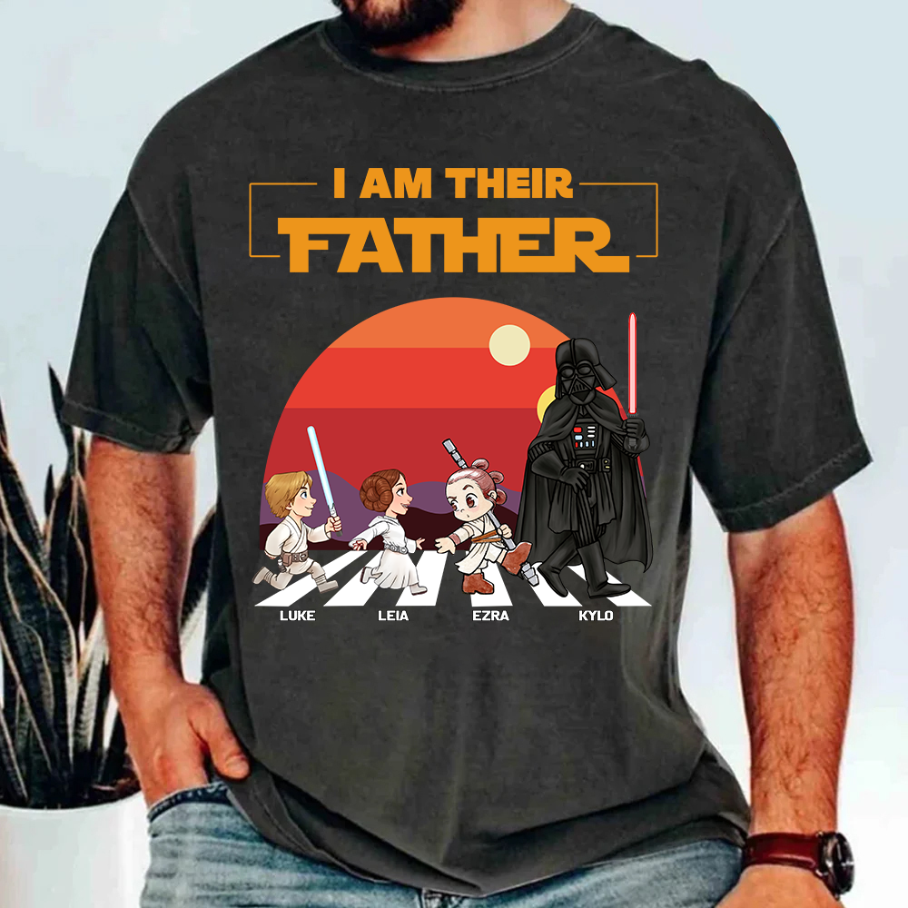 Personalized I Am Their Father Shirt, Custom Tatooine Sunset Shirt, Father's Day Gift- M2204