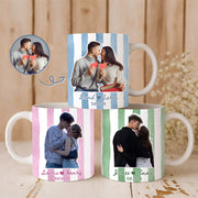 Custom Couple Photo Anniversary Gift Valentine's Day Gift - Personalized Photo Mug Li29