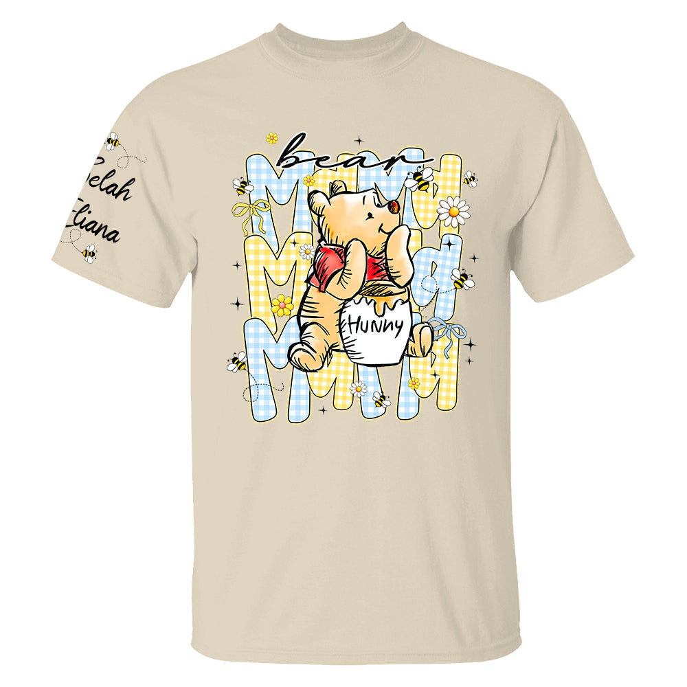 Mama Bear EST, Personalized Mother Shirt with Kids Names, Perfect Gift for Mother's Day, Gift For Mama Nini Gigi Nene Grandma MI209 TH23