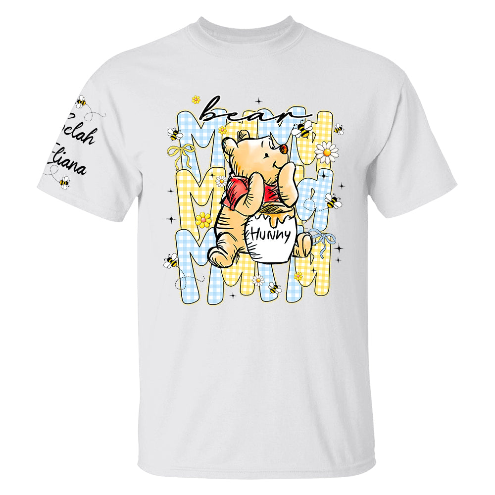 Mama Bear EST, Personalized Mother Shirt with Kids Names, Perfect Gift for Mother's Day, Gift For Mama Nini Gigi Nene Grandma MI209 TH23