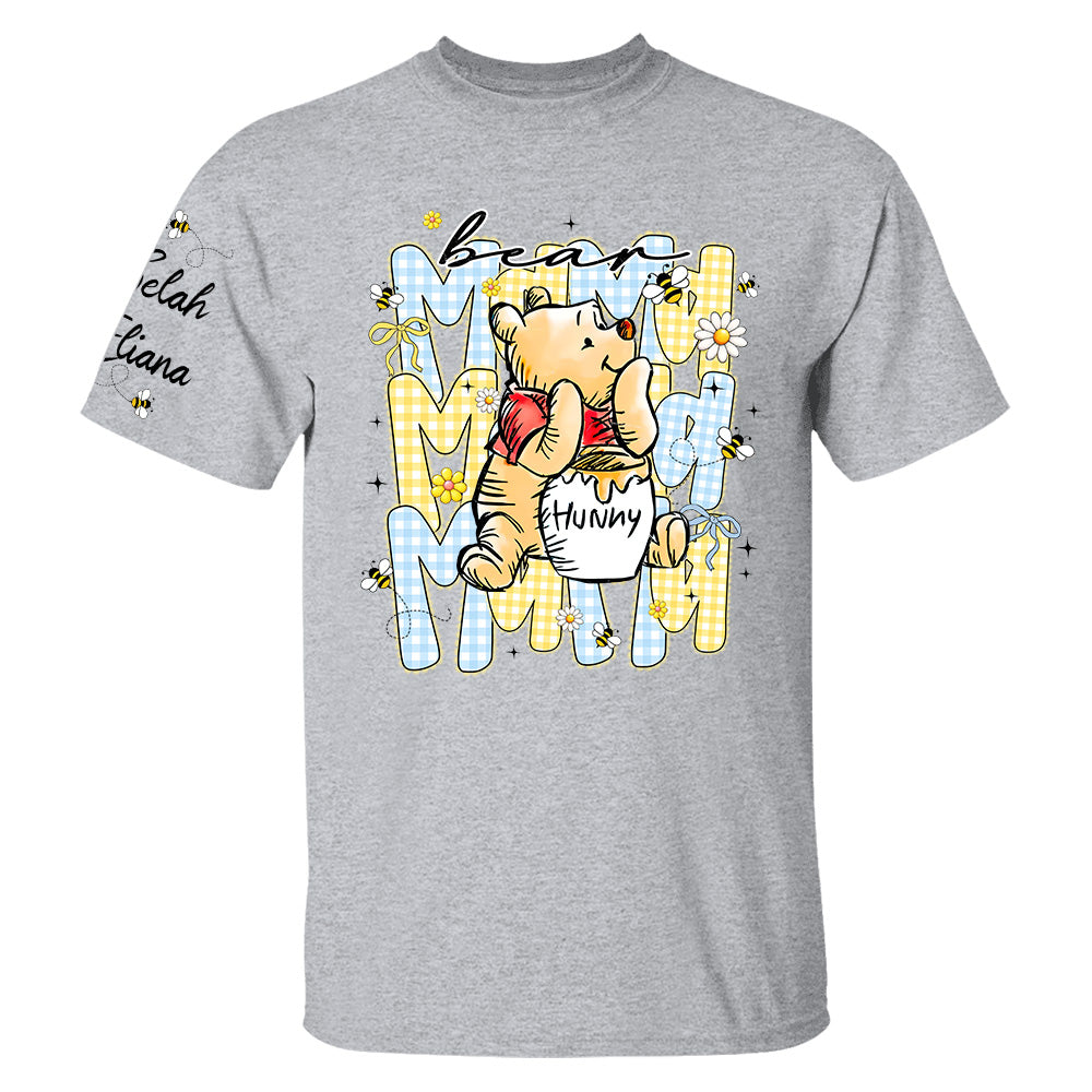 Mama Bear EST, Personalized Mother Shirt with Kids Names, Perfect Gift for Mother's Day, Gift For Mama Nini Gigi Nene Grandma MI209 TH23