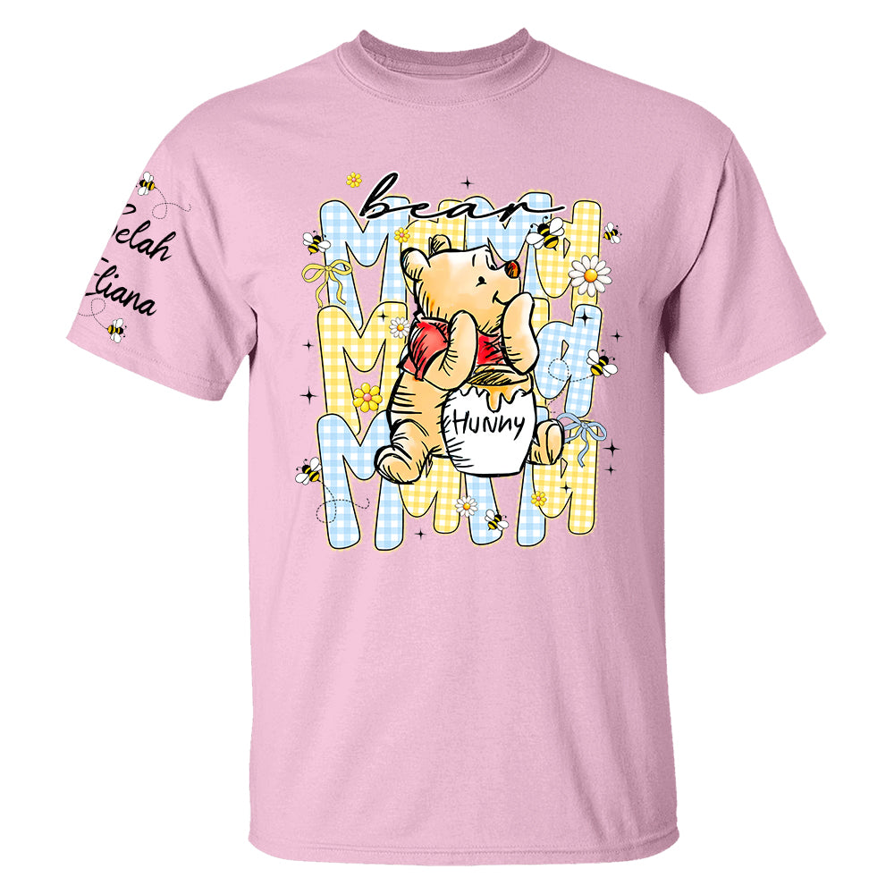 Mama Bear EST, Personalized Mother Shirt with Kids Names, Perfect Gift for Mother's Day, Gift For Mama Nini Gigi Nene Grandma MI209 TH23