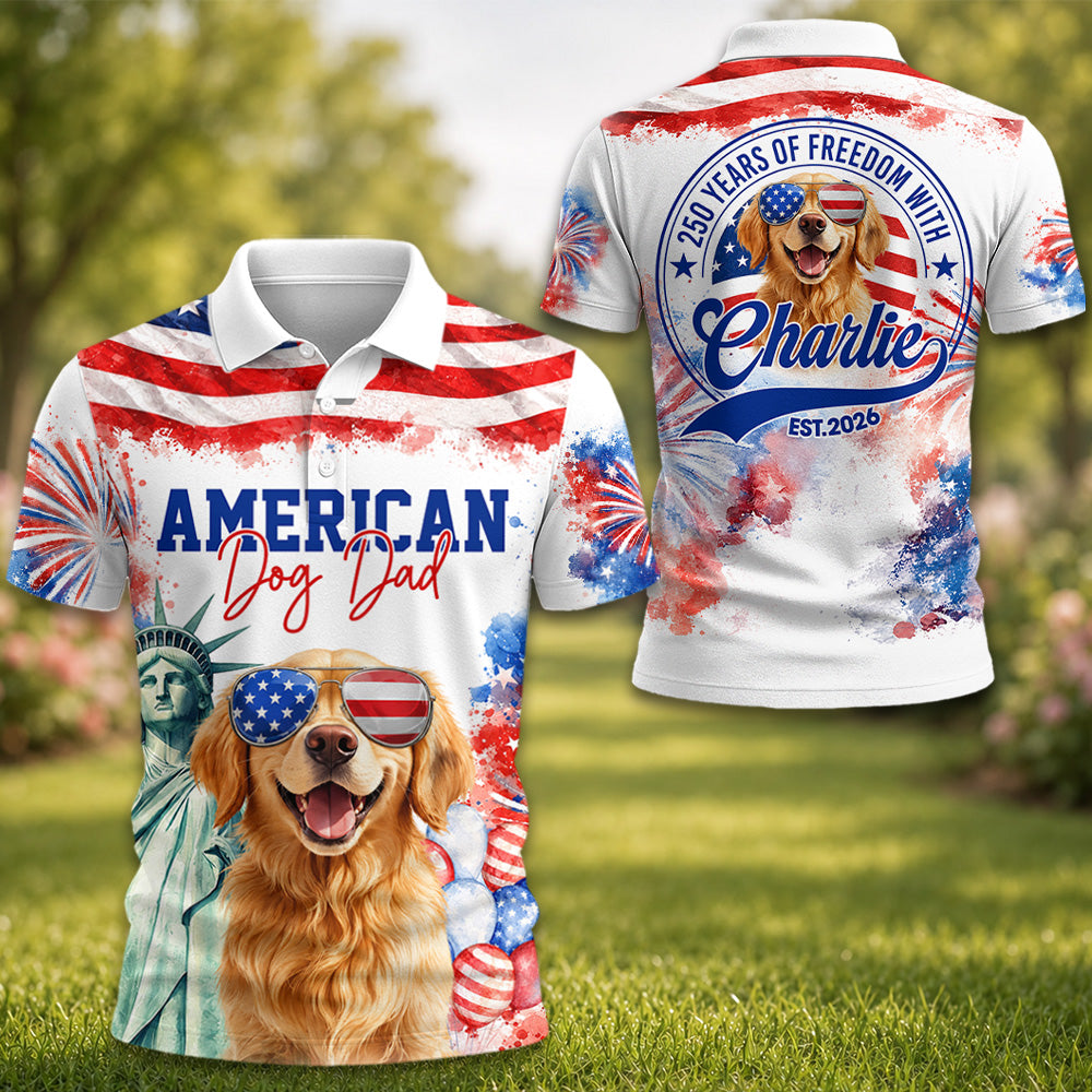 Personalized American Dog Dad Dog Mom Shirt Gifts For Dog Lovers T1807 Hv01