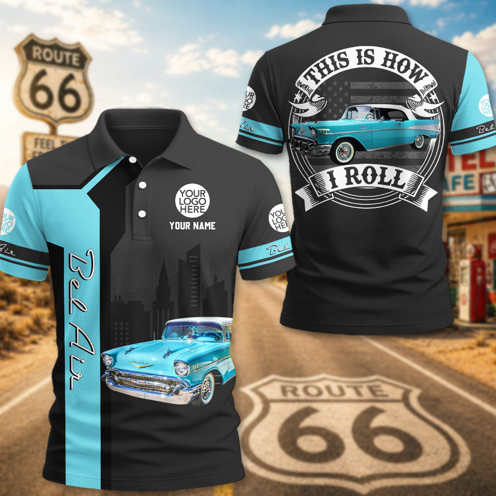 This Is How I Roll - Personalized Classic Car Photo Polo Shirt - Gift For Car Lovers A2110 PT99