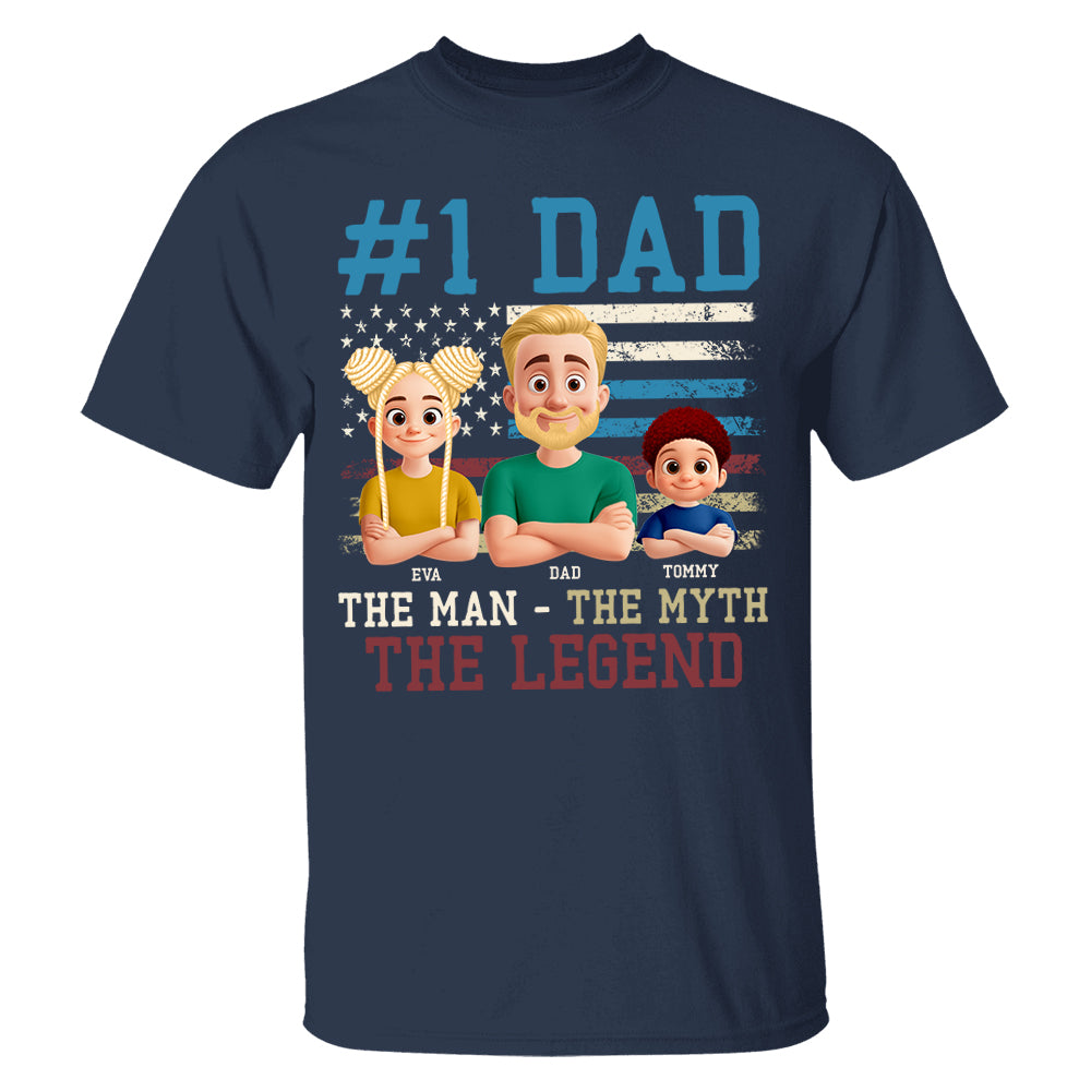 The Man The Myth The Legend, Personalized Shirt Gift For Dad T1807 Pt99