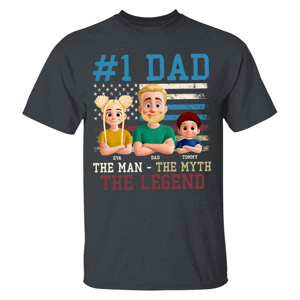 The Man The Myth The Legend, Personalized Shirt Gift For Dad T1807 Pt99