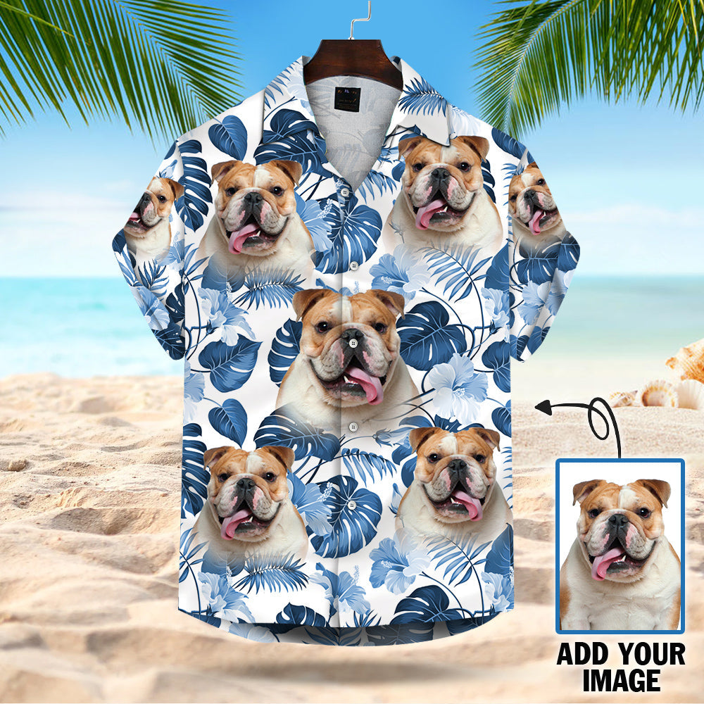 Custom Multiple Faces Leaves & Flowers Custom Hawaiian Shirt