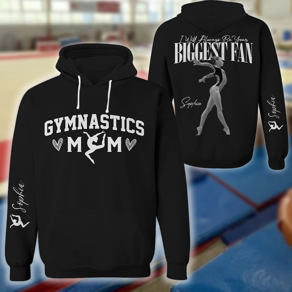 I'll Always Be Your Biggest Fan -Custom Gymnast's Photo Shirt - Gift for Gymnastics Mom, Dad, Family... A2110 PT99