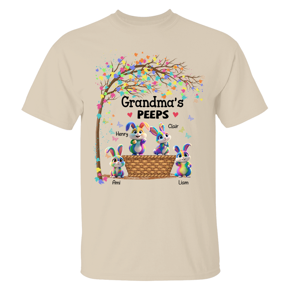 Personalized Grandma's Peeps Easter Day Shirt