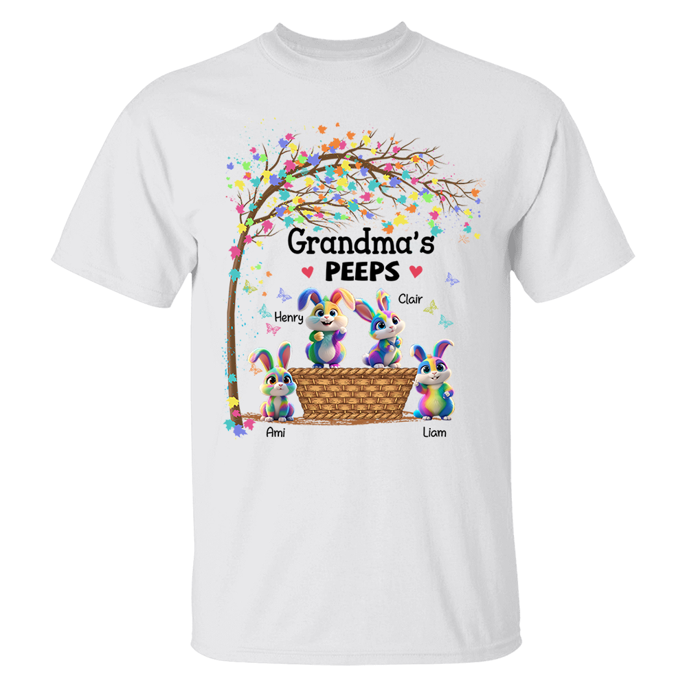 Personalized Grandma's Peeps Easter Day Shirt