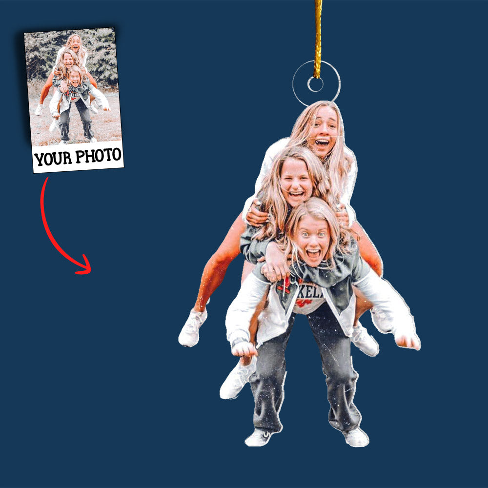 Photo Background Removal - Custom Ornament From Photo - Gift For Women, Christmas Gifts For Women, Custom Photo Gifts