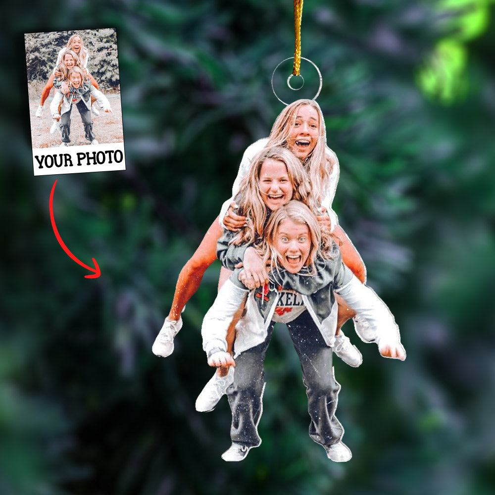 Photo Background Removal - Custom Ornament From Photo - Gift For Women, Christmas Gifts For Women, Custom Photo Gifts