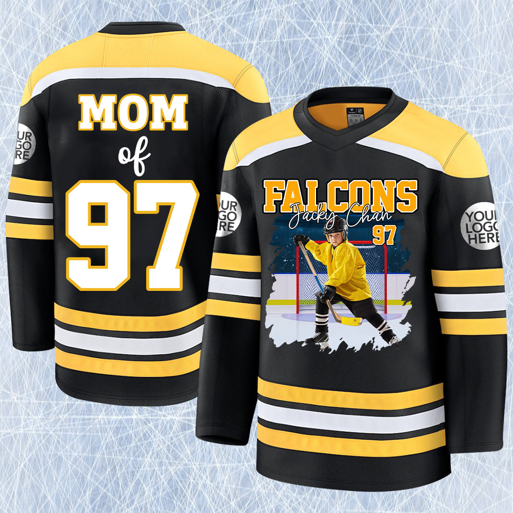 Ice Hockey Personalized Jersey Shirt Custom Photo And Team Name, Custom Ice Hockey Jersey Gift Tu20