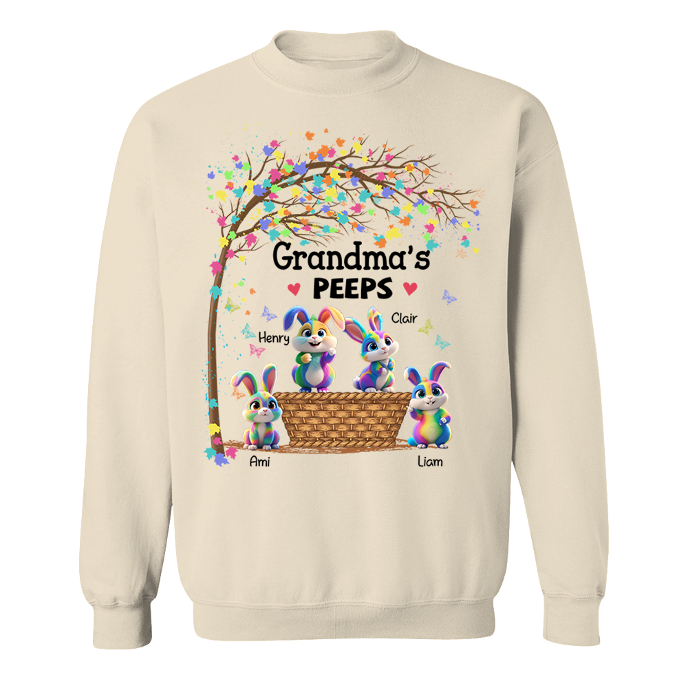 Personalized Grandma's Peeps Easter Day Shirt