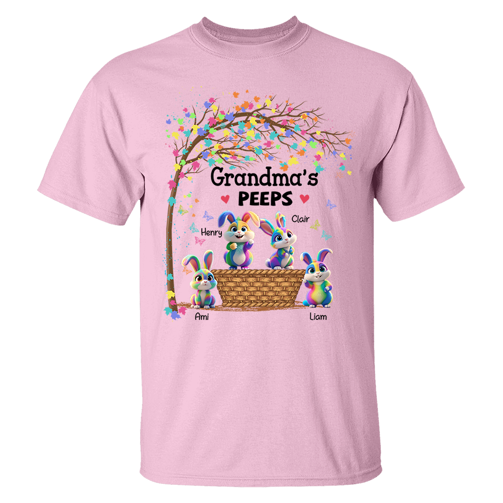 Personalized Grandma's Peeps Easter Day Shirt