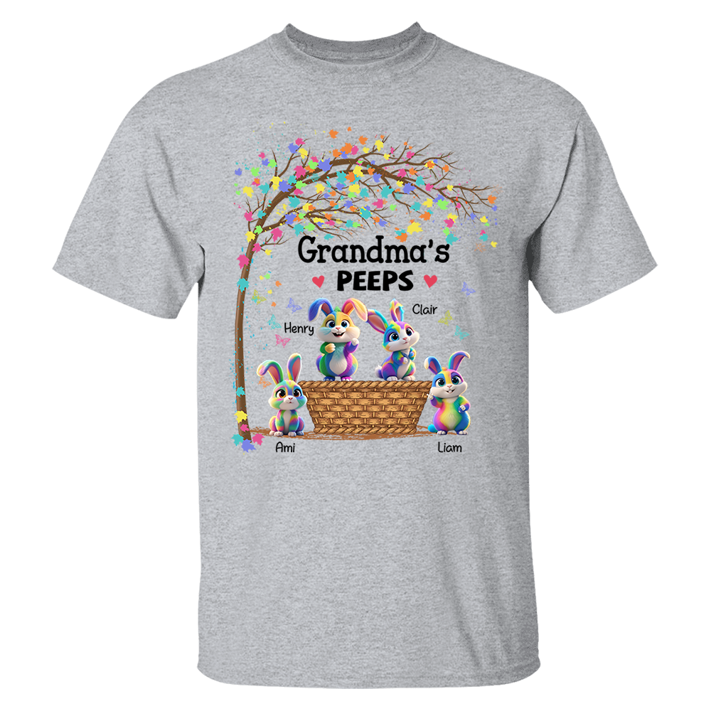 Personalized Grandma's Peeps Easter Day Shirt
