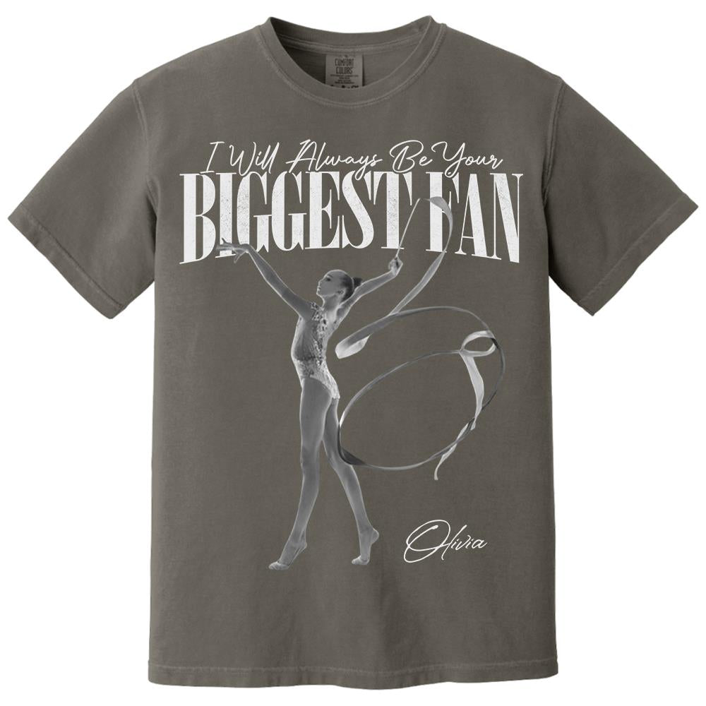 I'll Always Be Your Biggest Fan - Washed Tee Retro Bootleg Shirt For Rhythmic Gymnast A2110 Hv01