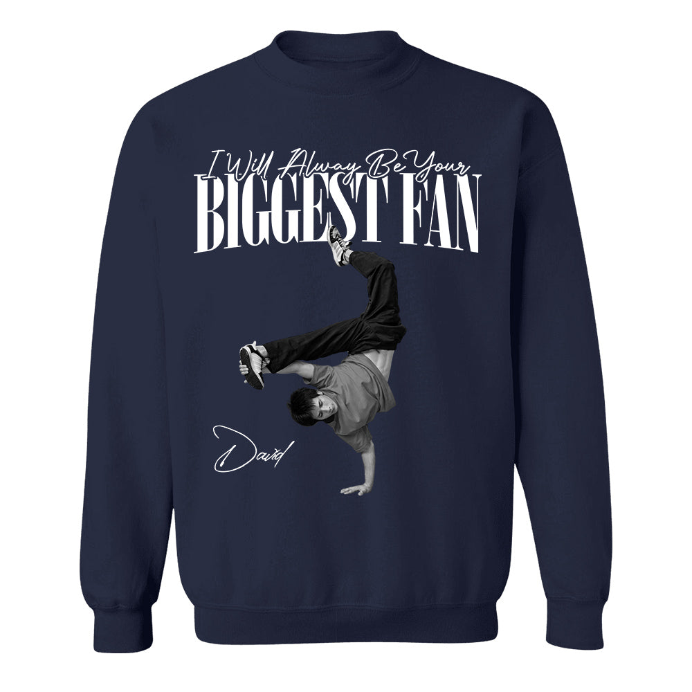 Personalized I'll Always Be Your Biggest Fan Washed Tee Retro Bootleg Shirt For Breakdance Lovers T1807