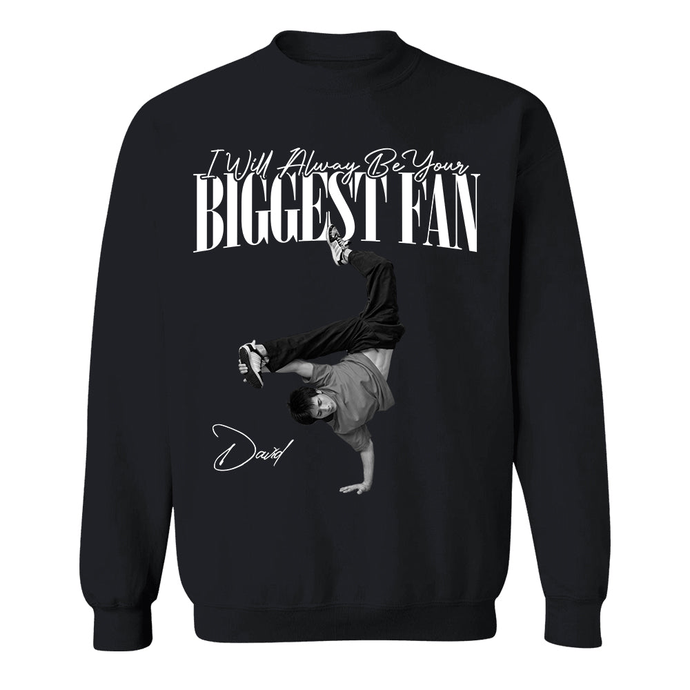 Personalized I'll Always Be Your Biggest Fan Washed Tee Retro Bootleg Shirt For Breakdance Lovers T1807