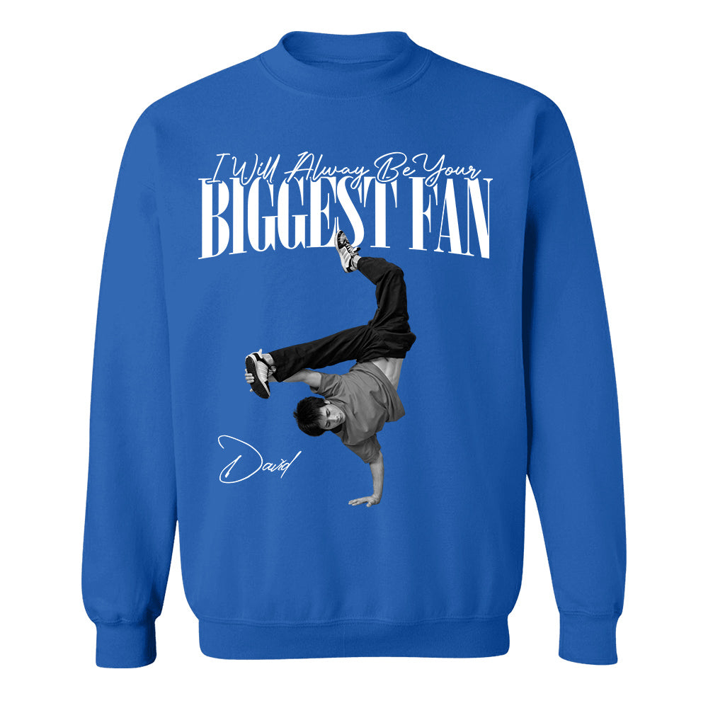 Personalized I'll Always Be Your Biggest Fan Washed Tee Retro Bootleg Shirt For Breakdance Lovers T1807