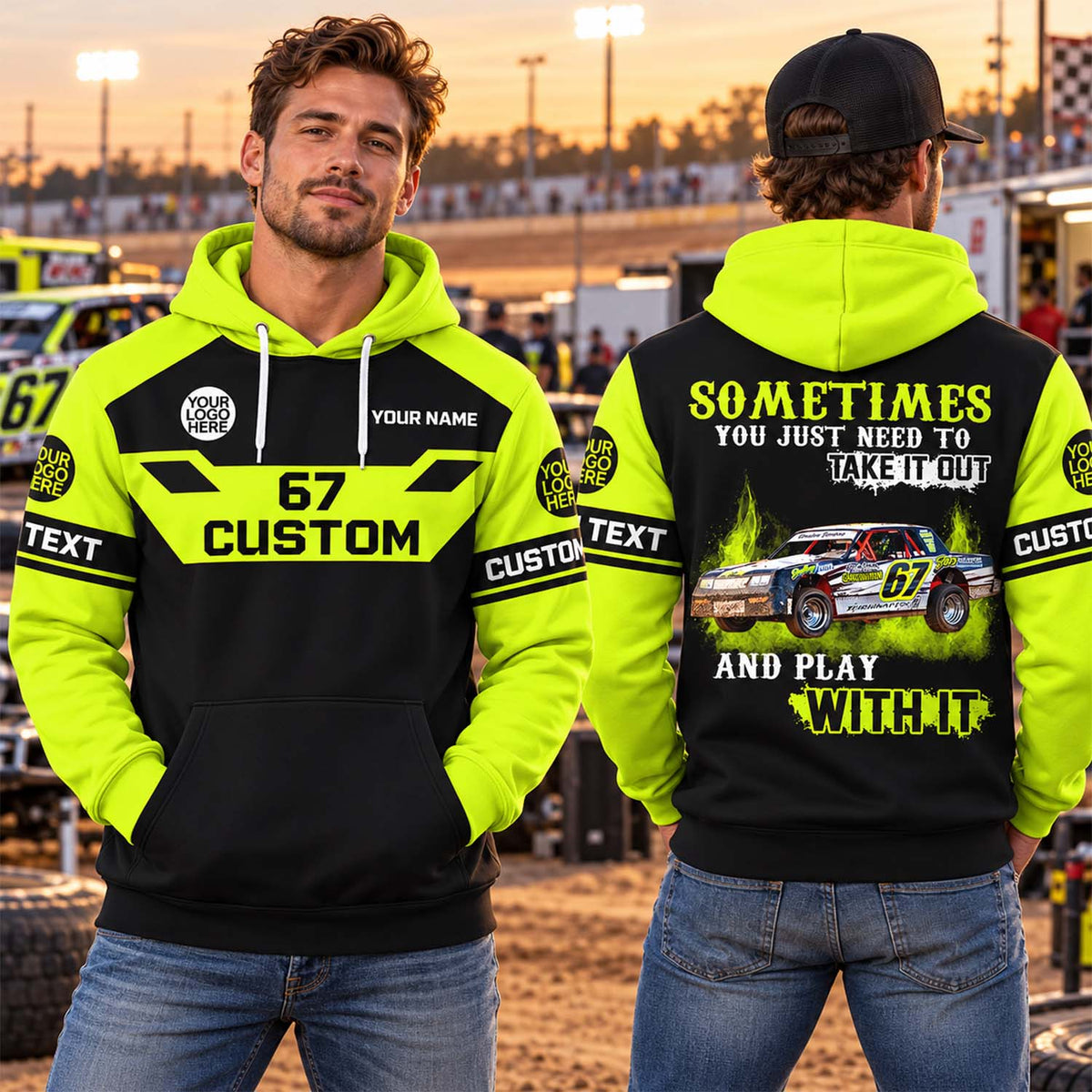 Take It Out & Play - Personalized Dirt Track Racing Photo All Over Print Shirts - Gift For Racing Fans A2110 Pt99 KL07