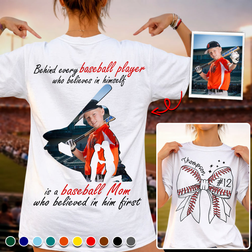 Baseball Mom Shirt, Personalized Baseball Shirt, Gift For Baseball Lover NA04 Li29