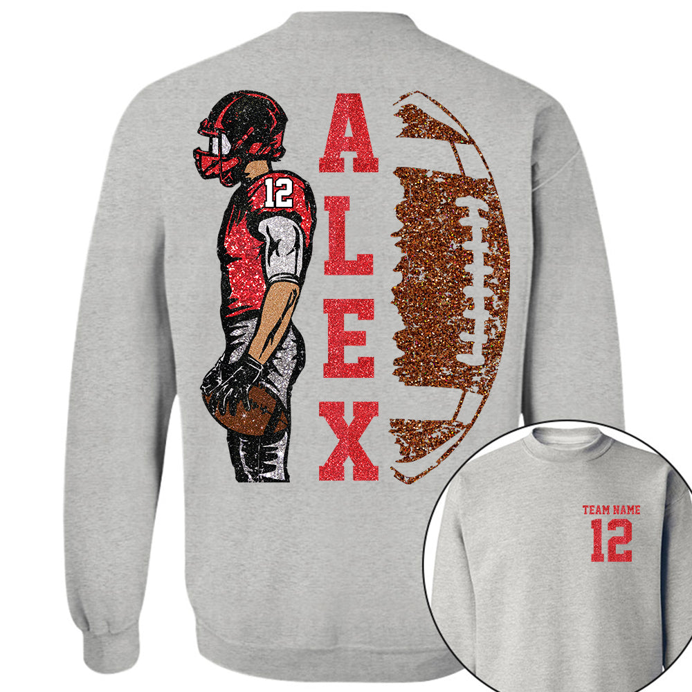 Customized Football Shirt, Custom Name Number Football Shirt, Game Day Shirt,Football Season,Custom Team Name Shirt, Your Name Football Shirt Li29