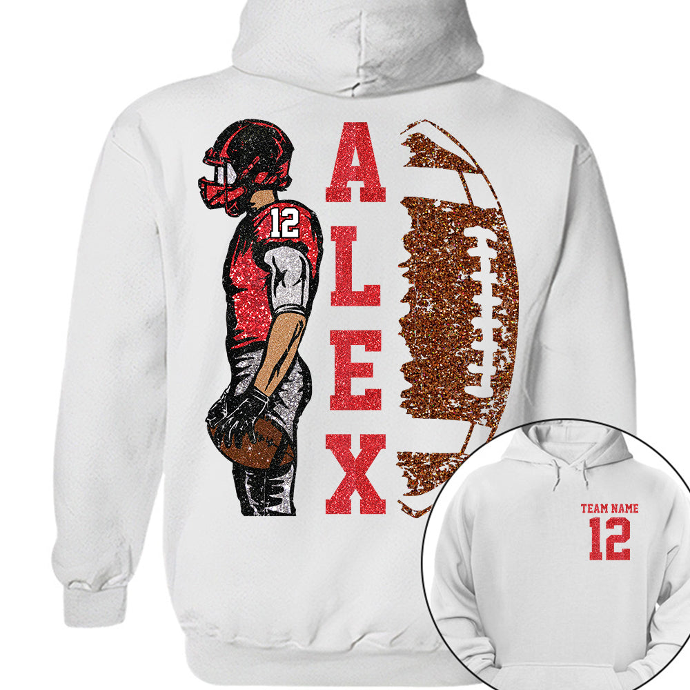 Customized Football Shirt, Custom Name Number Football Shirt, Game Day Shirt,Football Season,Custom Team Name Shirt, Your Name Football Shirt Li29