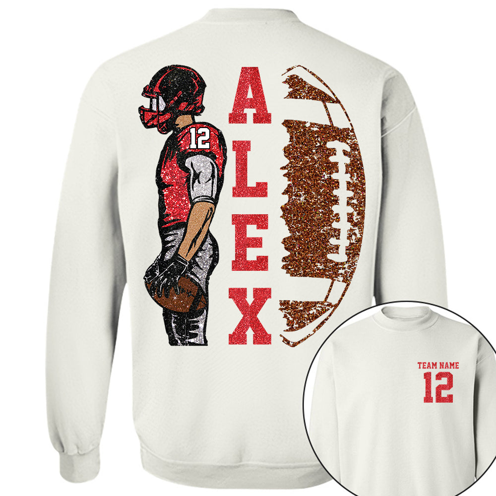 Customized Football Shirt, Custom Name Number Football Shirt, Game Day Shirt,Football Season,Custom Team Name Shirt, Your Name Football Shirt Li29