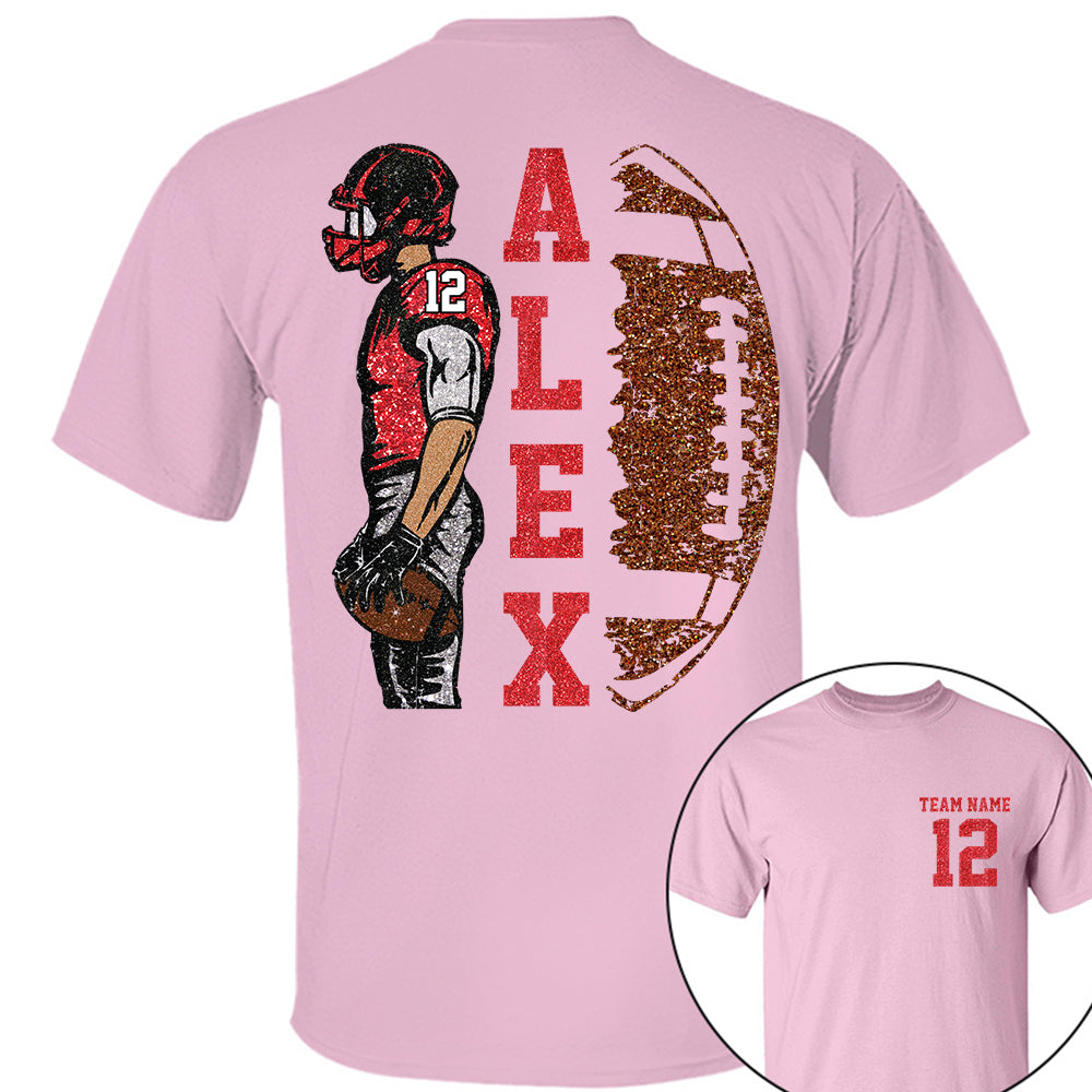 Customized Football Shirt, Custom Name Number Football Shirt, Game Day Shirt,Football Season,Custom Team Name Shirt, Your Name Football Shirt Li29