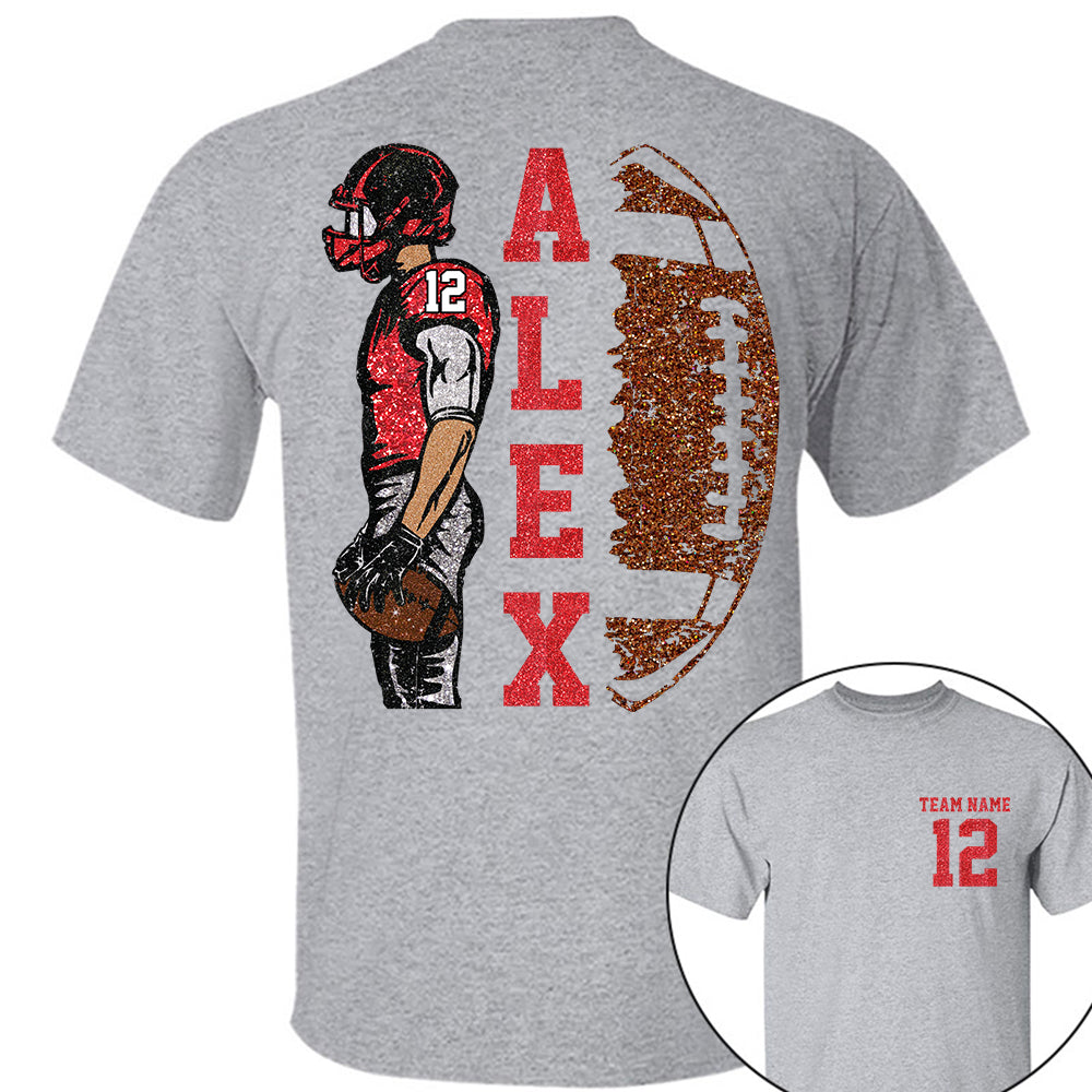 Customized Football Shirt, Custom Name Number Football Shirt, Game Day Shirt,Football Season,Custom Team Name Shirt, Your Name Football Shirt Li29