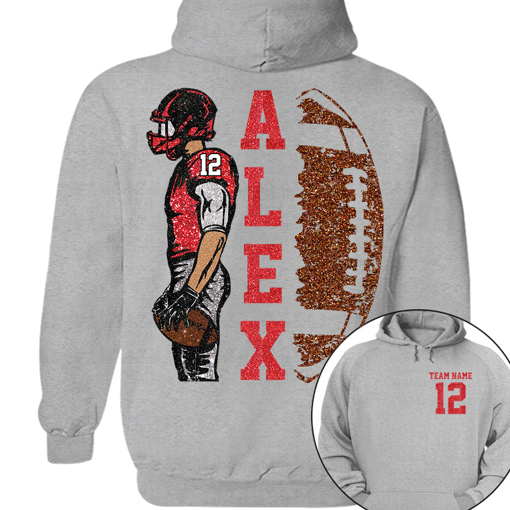 Customized Football Shirt, Custom Name Number Football Shirt, Game Day Shirt,Football Season,Custom Team Name Shirt, Your Name Football Shirt Li29