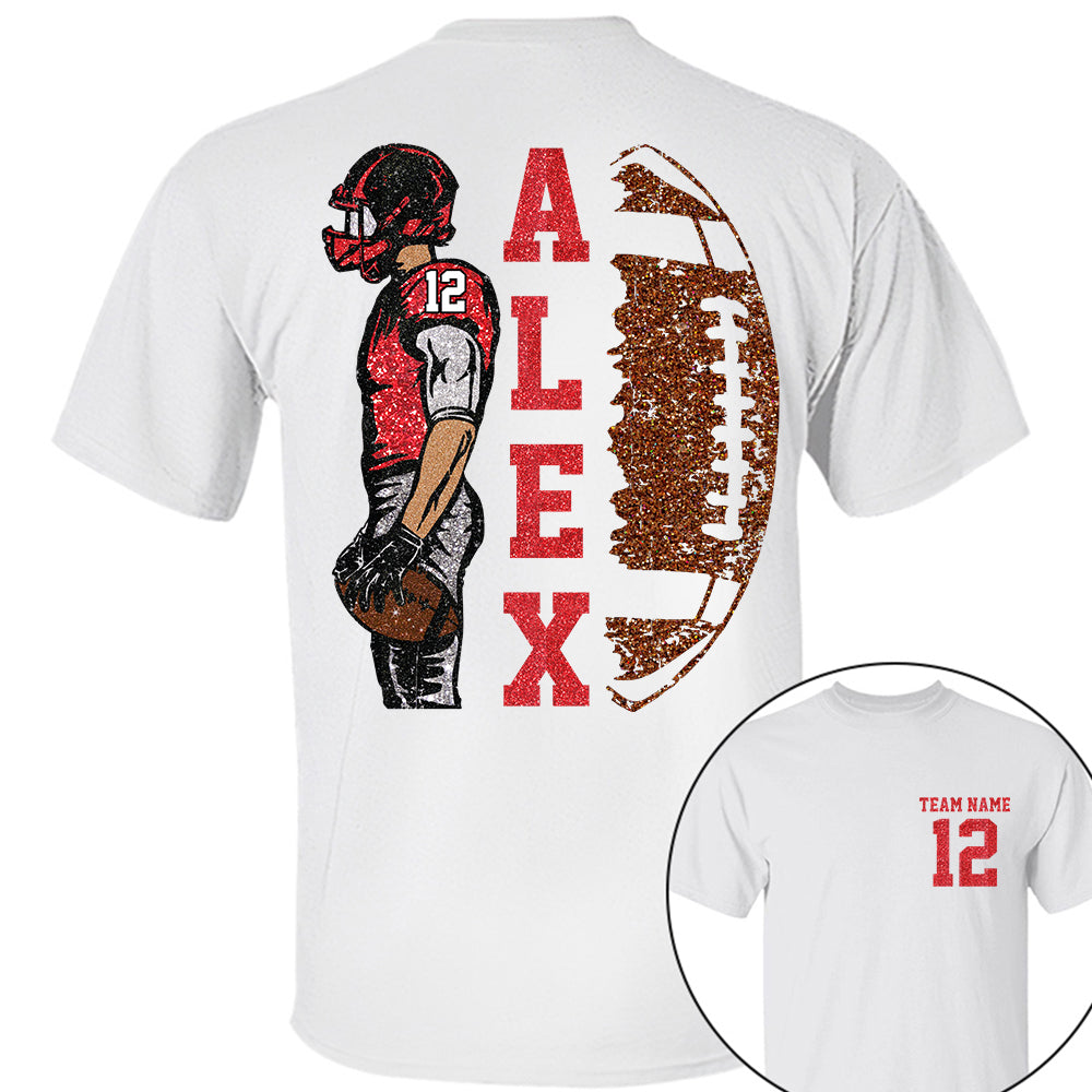 Customized Football Shirt, Custom Name Number Football Shirt, Game Day Shirt,Football Season,Custom Team Name Shirt, Your Name Football Shirt Li29
