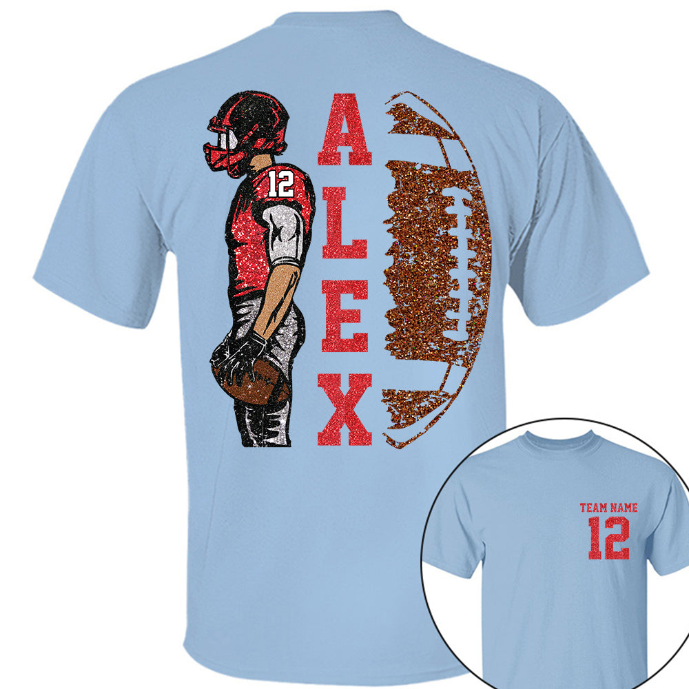 Customized Football Shirt, Custom Name Number Football Shirt, Game Day Shirt,Football Season,Custom Team Name Shirt, Your Name Football Shirt Li29