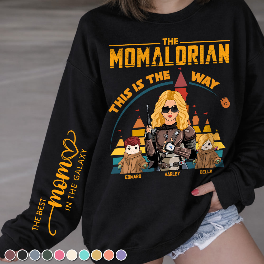 The Momalorian This Is The Way - Personalized Shirt For Mom T1807 Li29