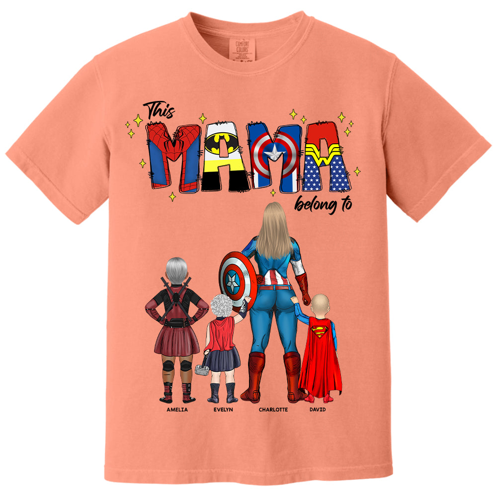 This Mama Belongs To - Personalized Gifts For Mom NA04 Hv01
