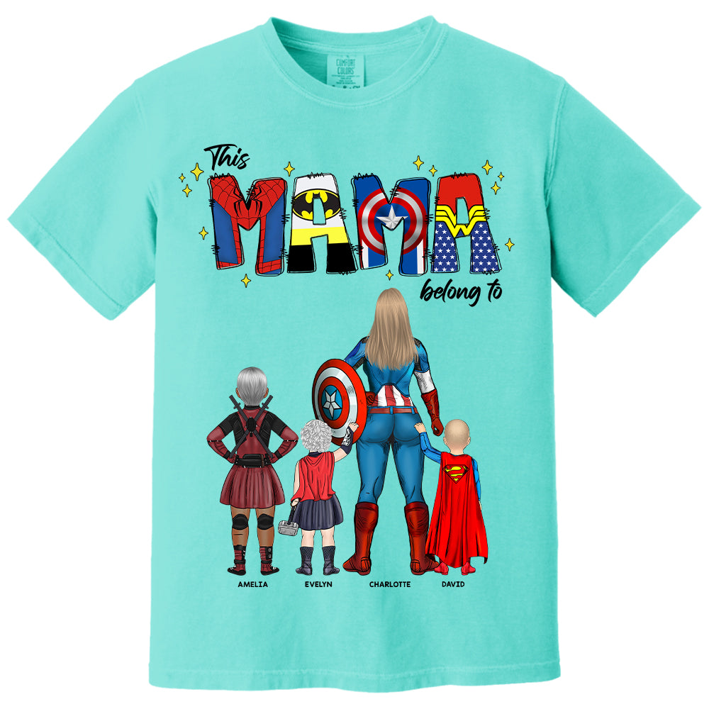This Mama Belongs To - Personalized Gifts For Mom NA04 Hv01