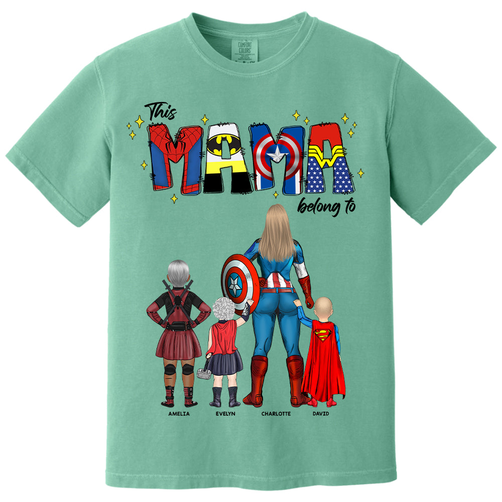 This Mama Belongs To - Personalized Gifts For Mom NA04 Hv01