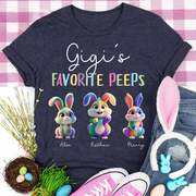 Gigi's Favorite Peeps - Personalized Easter Day Shirt Pa00