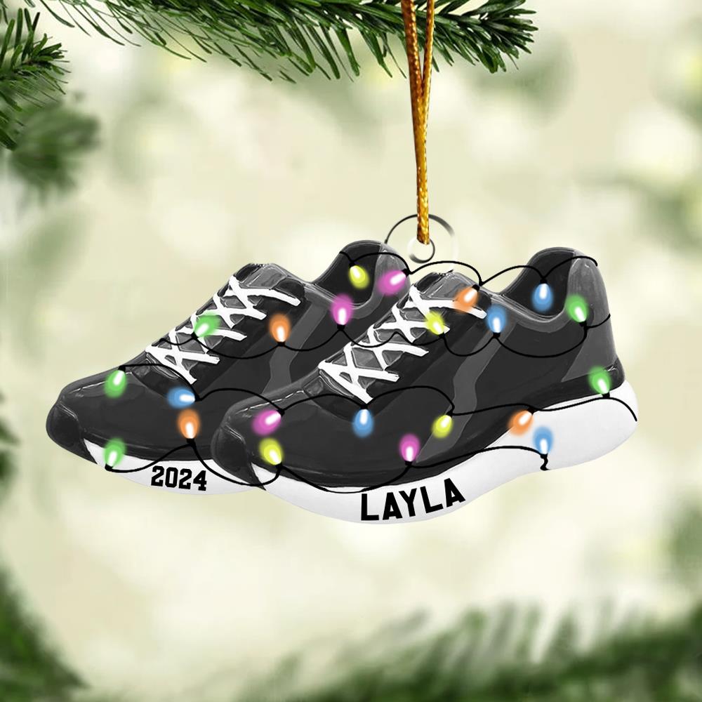 Personalized Running Shoe Sports Christmas Ornament  - Personalized Acrylic Ornament Nh00