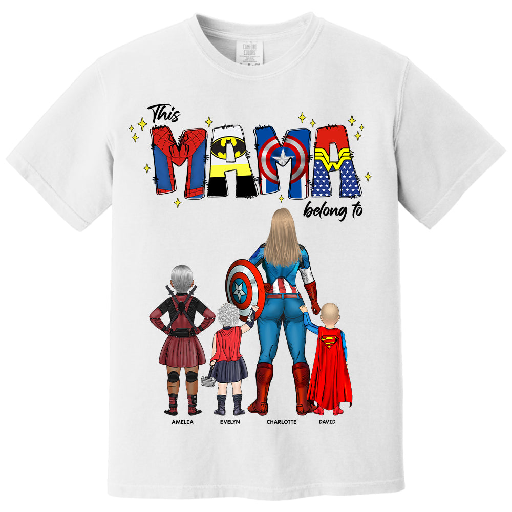 This Mama Belongs To - Personalized Gifts For Mom NA04 Hv01