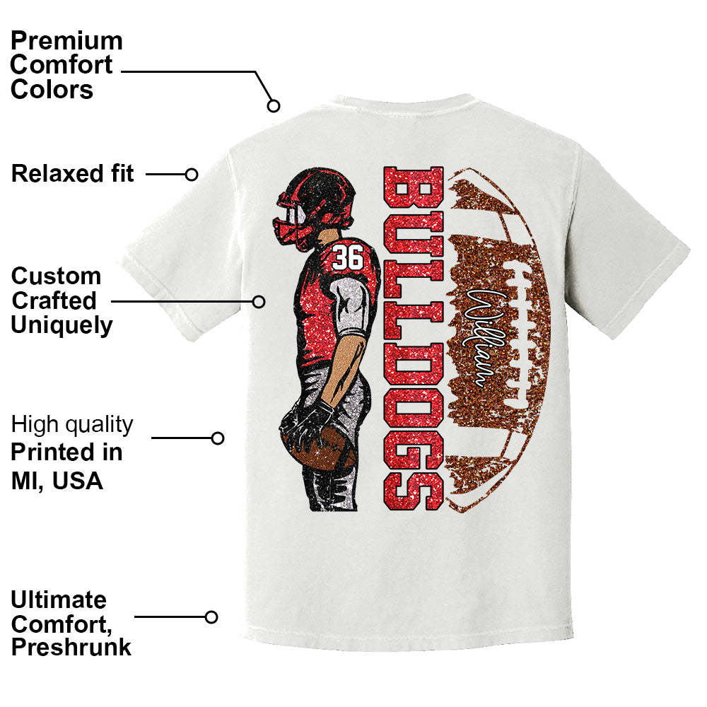 American Football Mom Team Shirt - Personalized Football Mom Shirts Na02 Li29