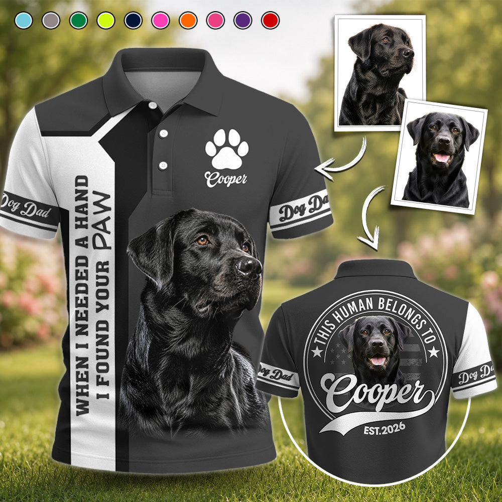 Personalized When I Needed A Hand I Found A Paw Shirt, Custom Photo Dog Shirt, Gift For Dog Lover T1807 Hv01