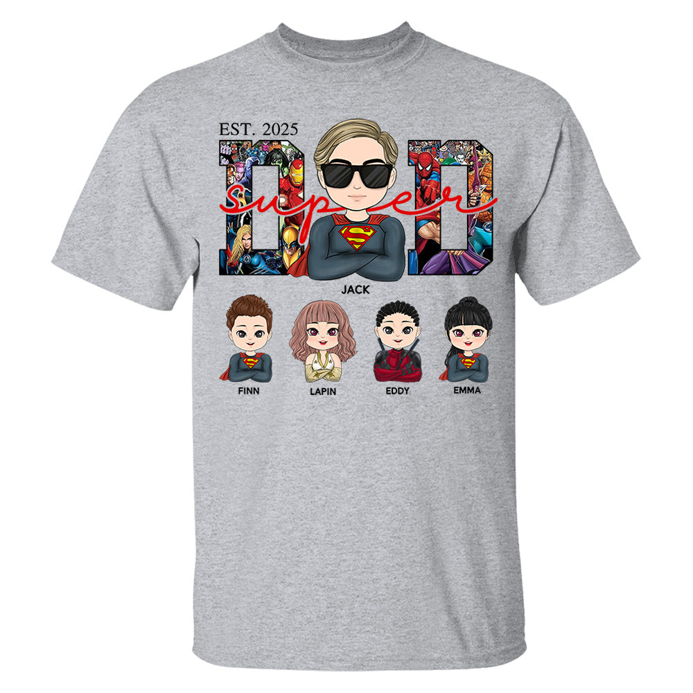 Super Dad - Personalized Shirt Gift For Dad Mom Tu24