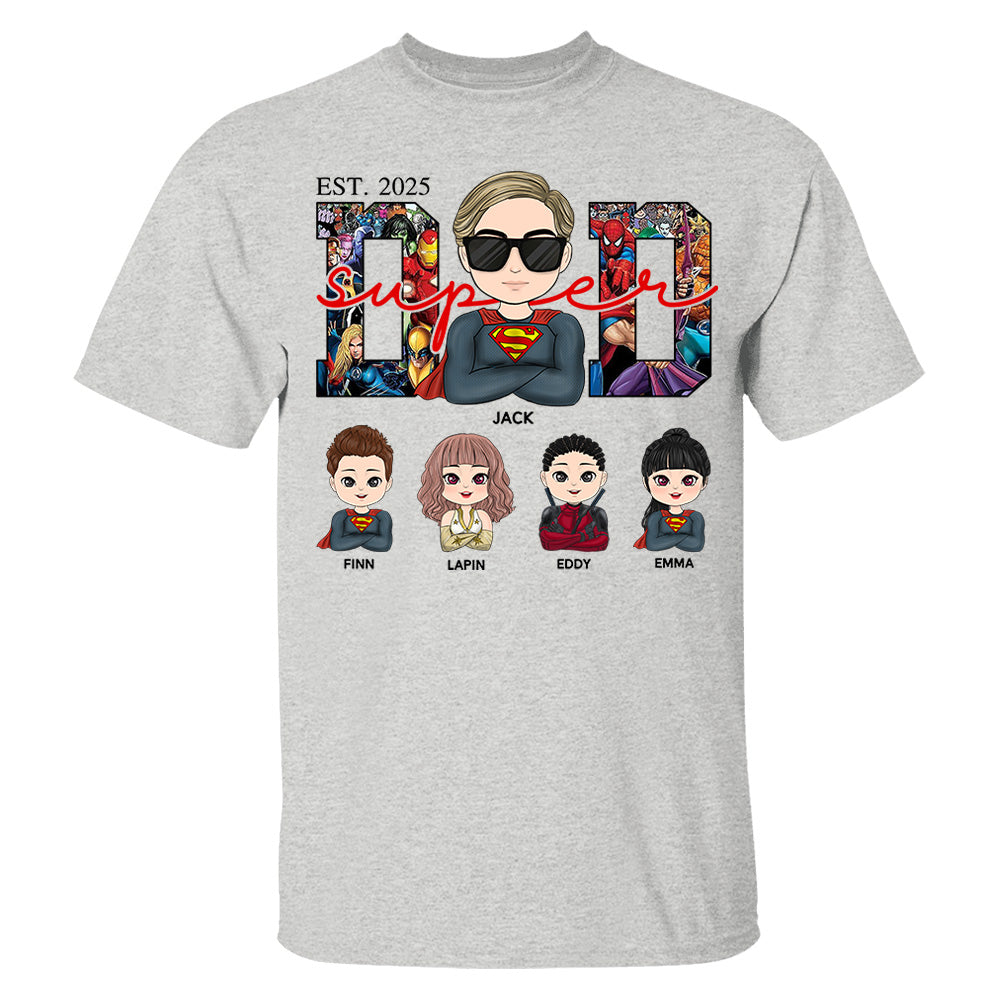 Super Dad - Personalized Shirt Gift For Dad Mom Tu24