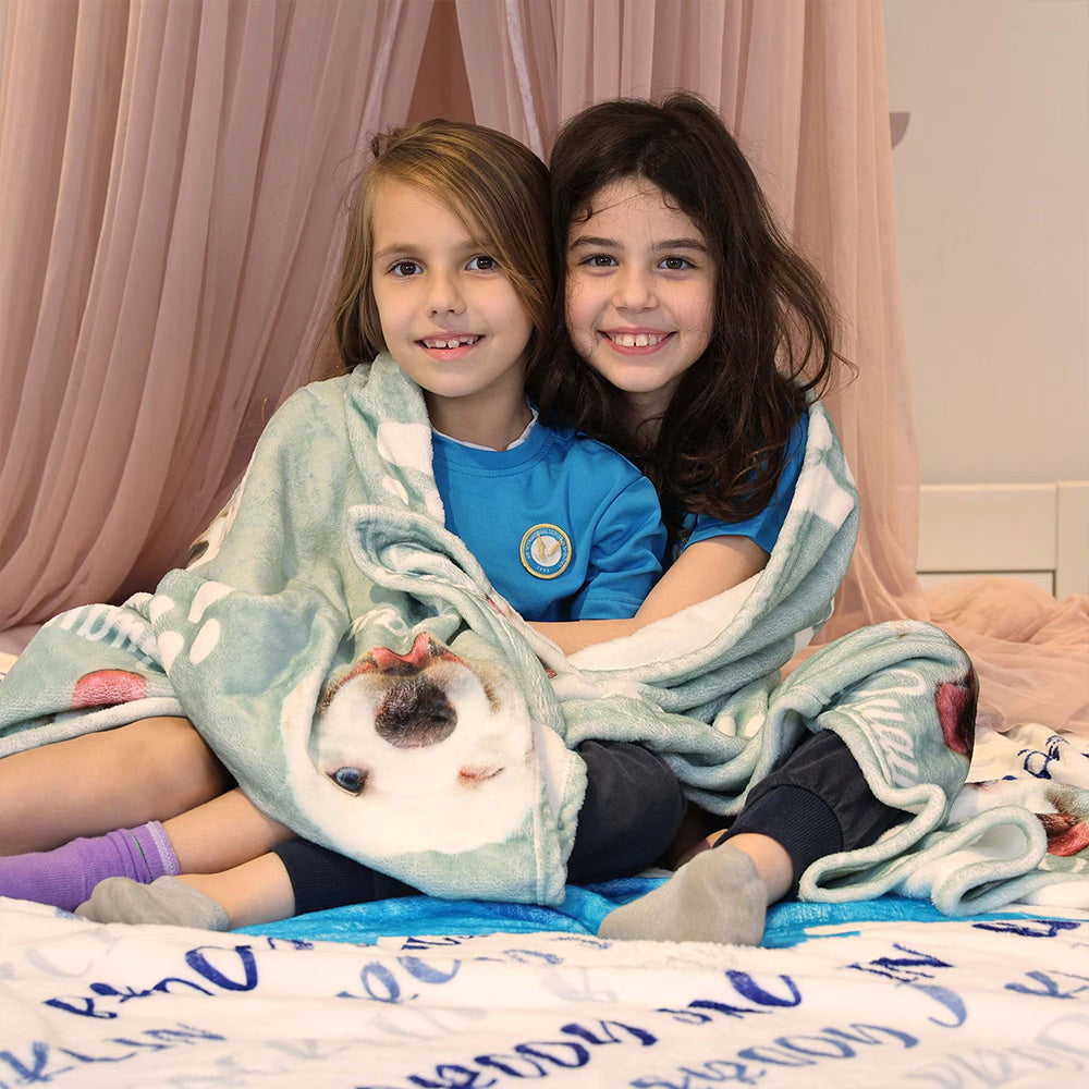 Personalized Dog Blanket with Name | Custom Photo Blanket for Dog | Custom Pet Photo Blanket | Personalized Dog Lover Gift | Gift for Pet