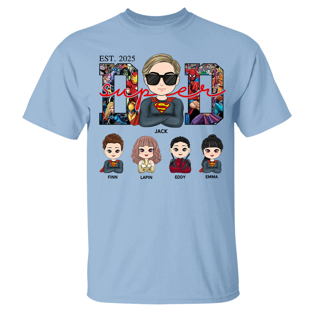 Super Dad - Personalized Shirt Gift For Dad Mom Tu24