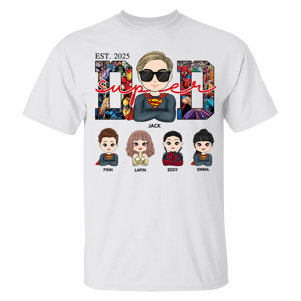Super Dad - Personalized Shirt Gift For Dad Mom Tu24
